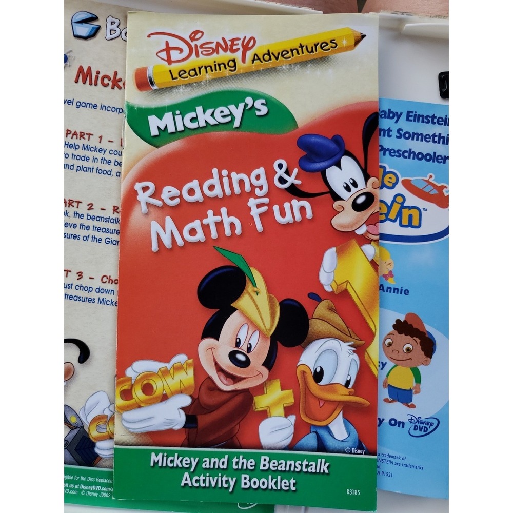 Vtg. Disney's Learning Adventures-Mickey's Reading Math & Fun-w/Activity Booklet - Picture 14 of 16